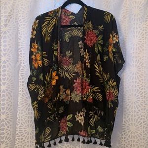 Kimono floral cover up